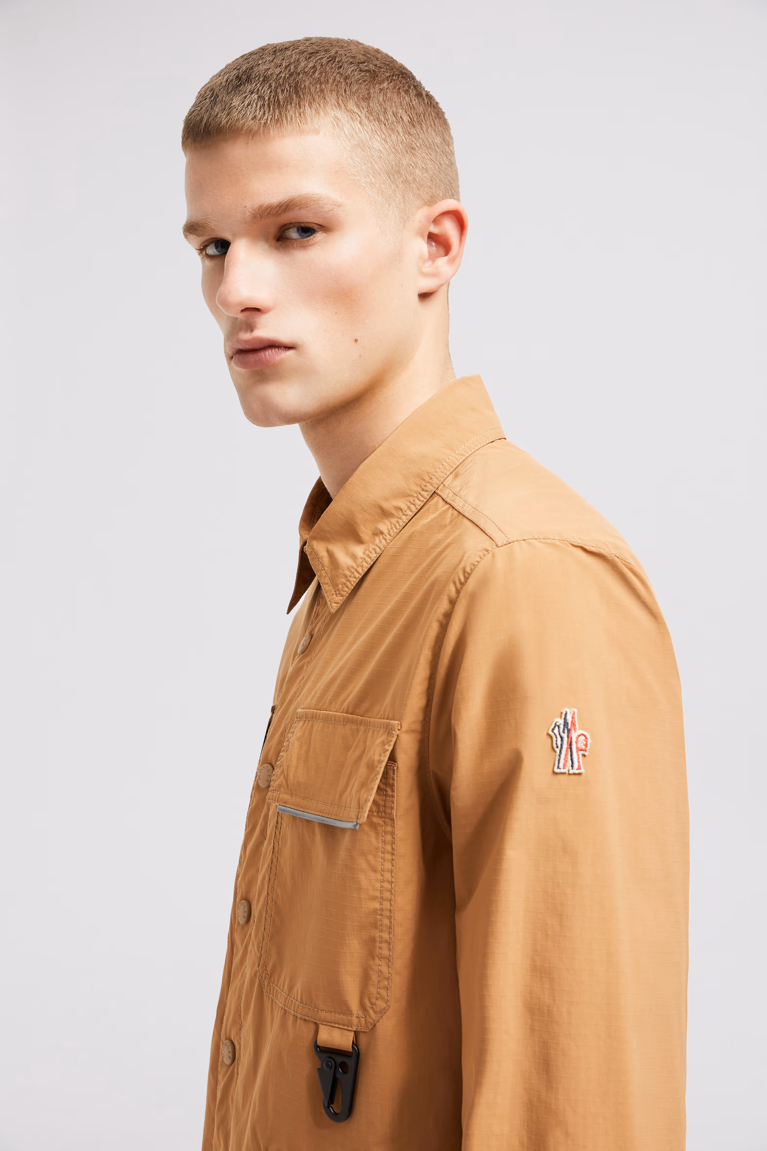 Zennor Shirt Jacket Men Ochre Orange Moncler 4